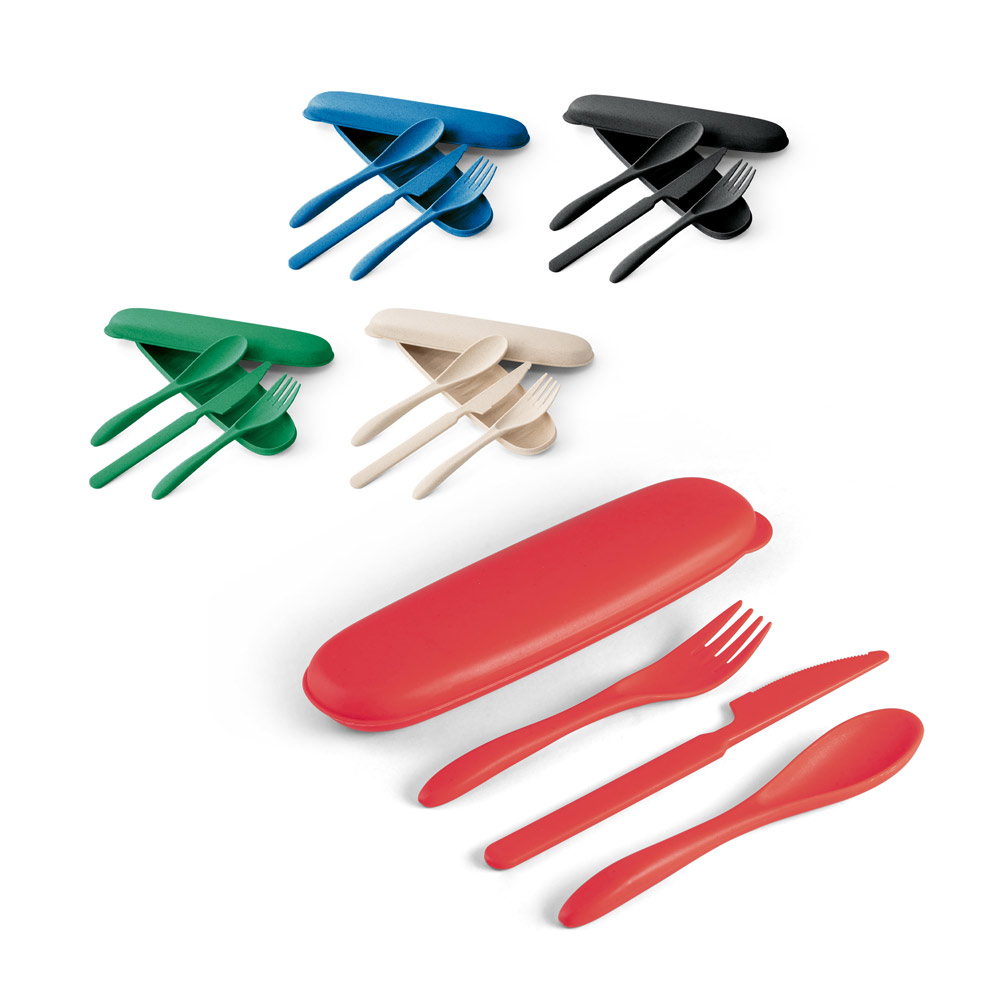 CONJUNTO DE TALHERES EM FIBRA DE BAMBU KTT234