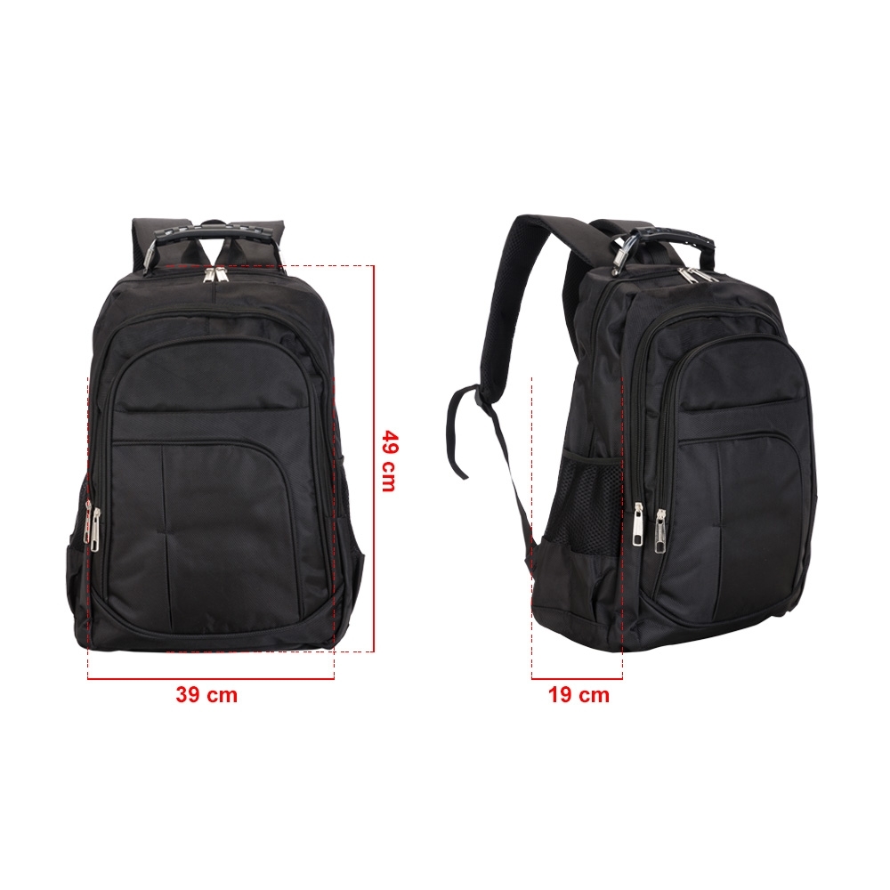 MOCHILA EM NYLON 30L PARA NOTEBOOKS ATÉ 15.6 COM BOLSOS LATERAIS EM MALHA MO237E3