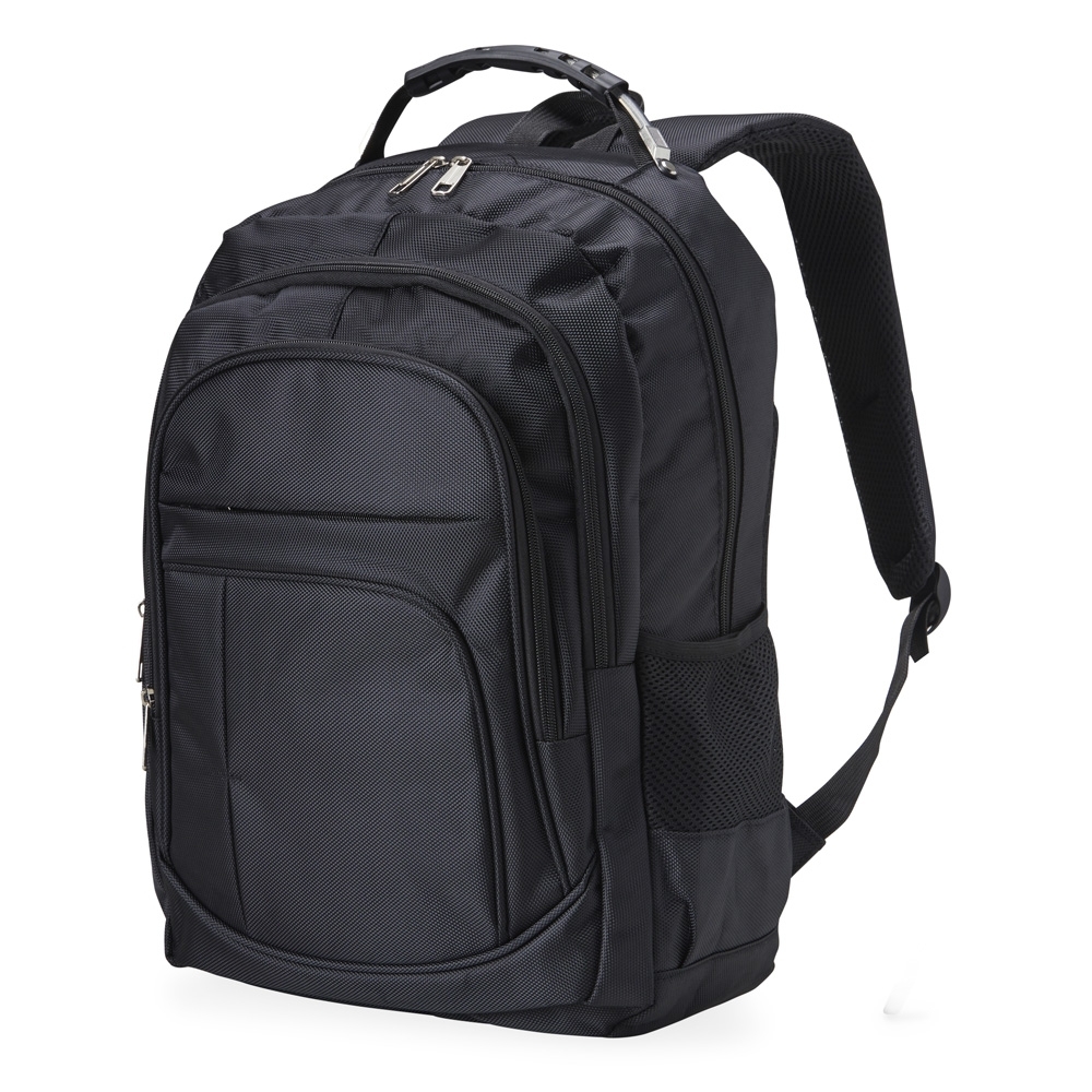 MOCHILA EM NYLON 30L PARA NOTEBOOKS ATÉ 15.6 COM BOLSOS LATERAIS EM MALHA MO237E3