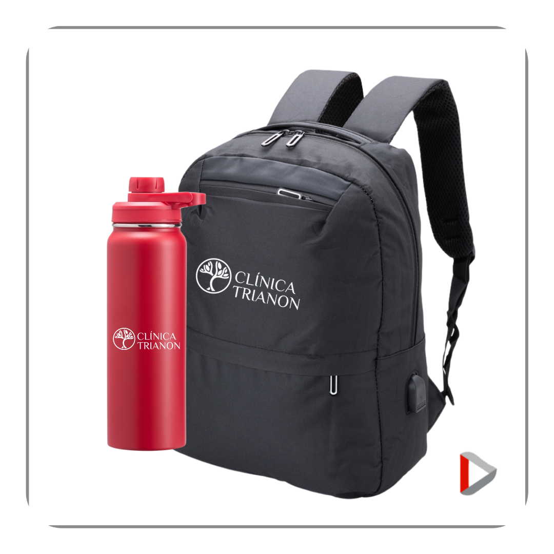 KIT MOCHILA E GARRAFA KIT MOCHILA E GARRAFA