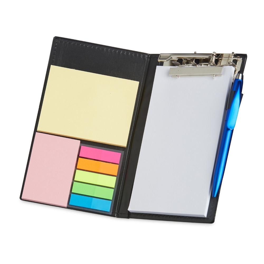 KIT PARA ANOTAÇÕES COM CANETA 19X12CM BA182B Kit para Anotações com Caneta