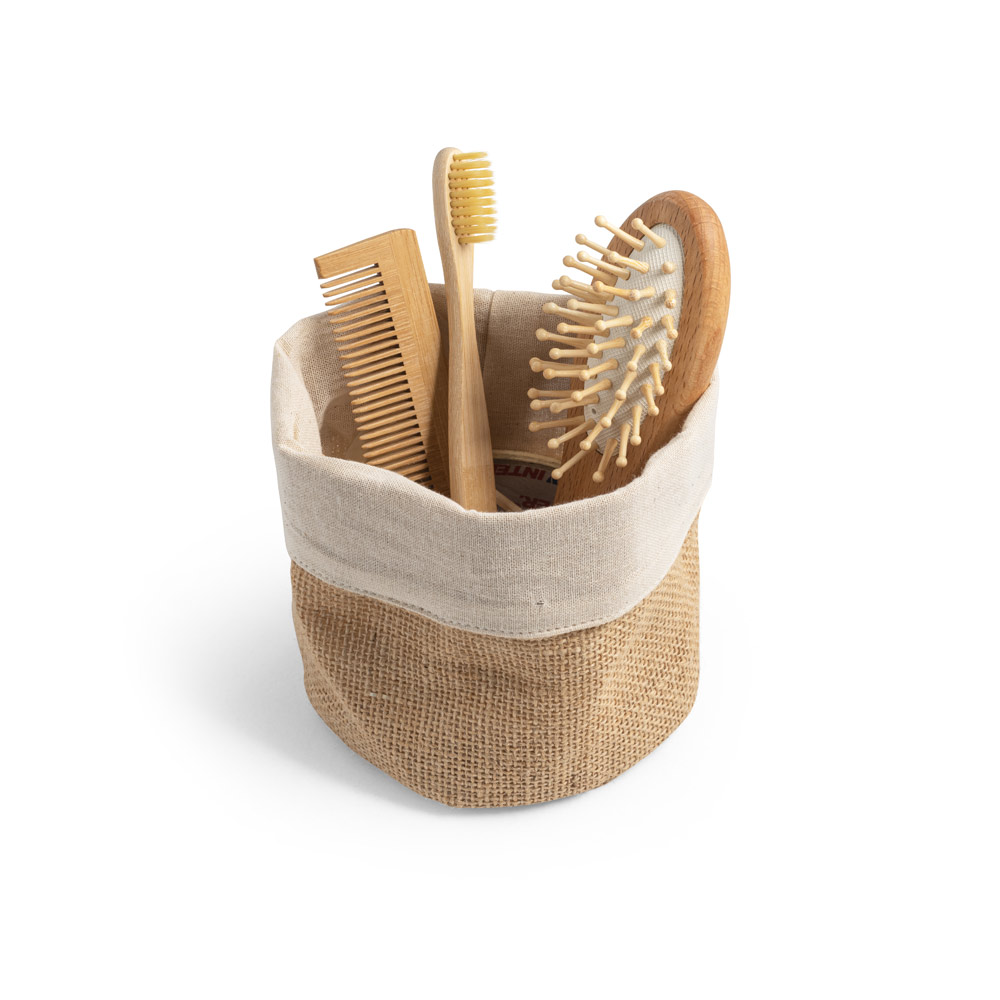 ORGANIZADOR MULTIUSOS EM JUTA 260G 18CM DE DIÂMETRO X 20CM DE ALTURA CL178D