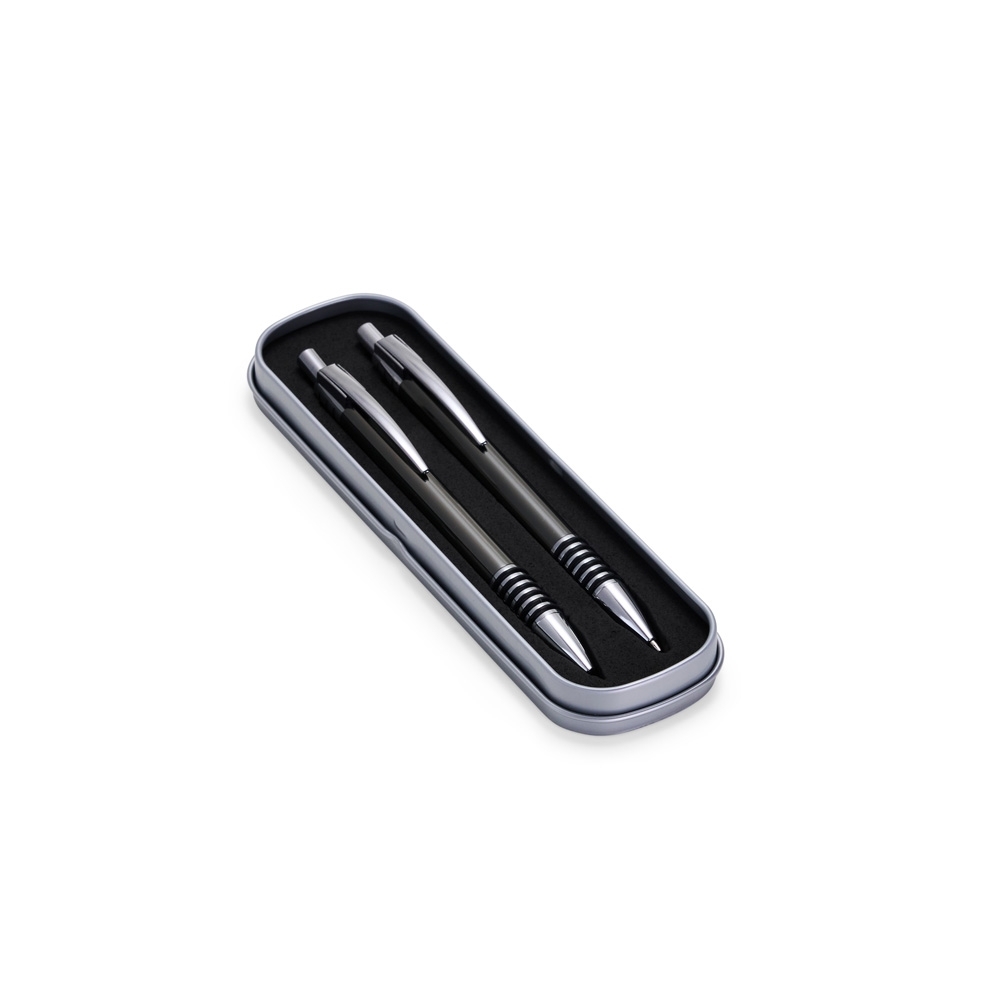 KIT CANETA E LAPISEIRA METAL COM ESTOJO EM METAL KT132M KIT CANETA E LAPISEIRA METAL COM ESTOJO EM METAL KT132M