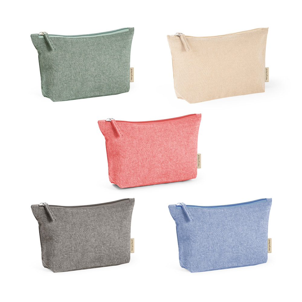 NECESSAIRE EM ALGODÃO E POLIESTER RECICLADO 20X12,5X4CM NC238R